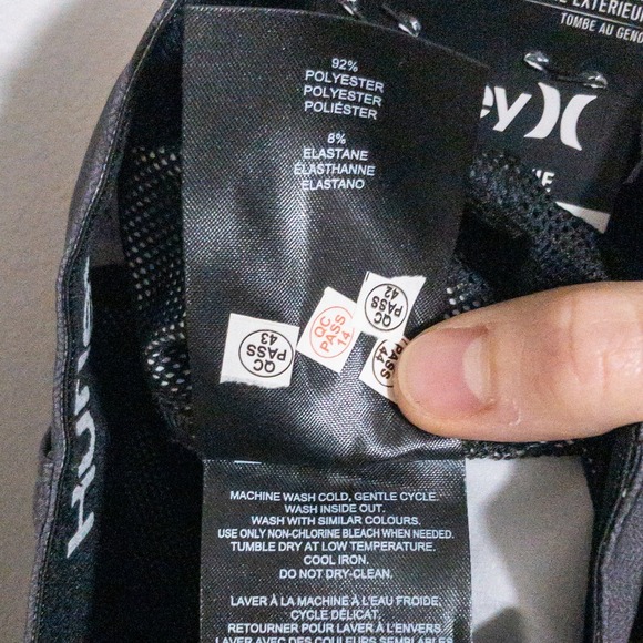 Hurley Shorts Mens 28 (30x10) Ion Gray Printed Hybrid Walk Stretch New - Picture 12 of 12